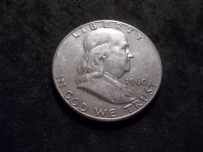 lot 117 image: 1960  Franklin Half Dollar