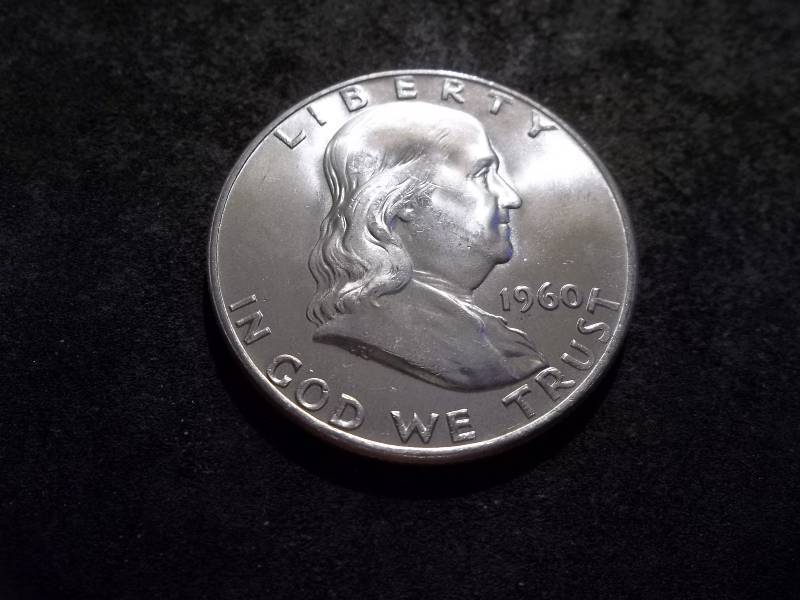 lot 118 image: 1960 D  Franklin Half Dollar