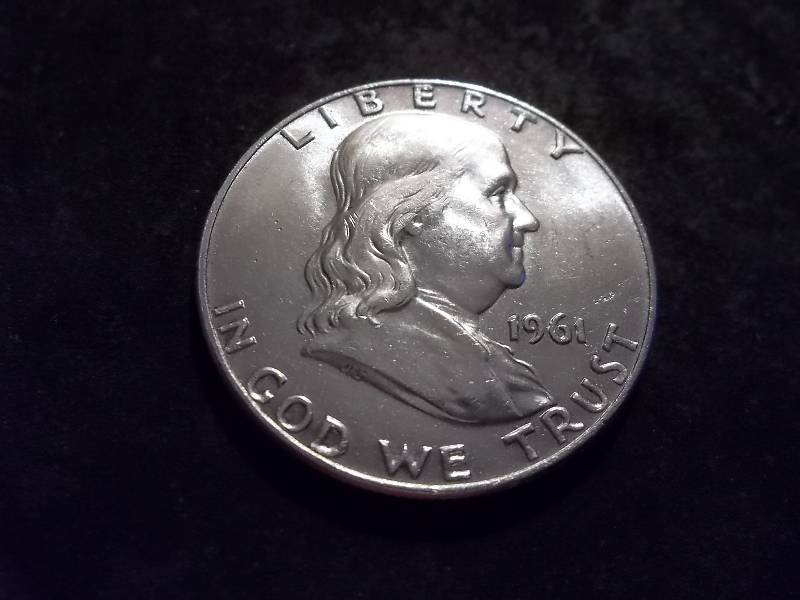 lot 120 image: 1961 D  Franklin Half Dollar