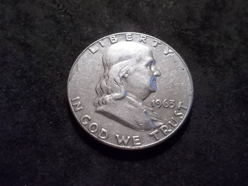 lot 125 image: 1963 D  Franklin Half Dollar