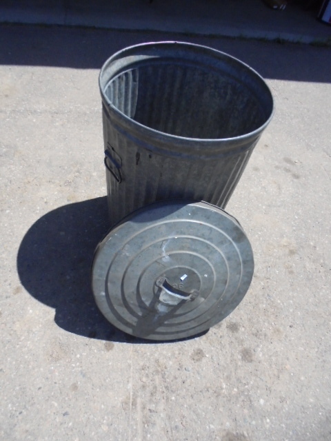 Metal Trash Can