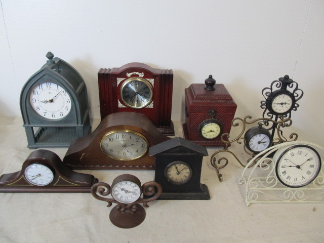 lot 27 image: Large Lot of Decorative Clocks