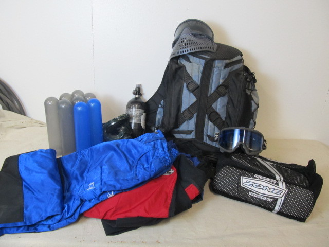 lot 43 image: Large Lot of Paintball Gear