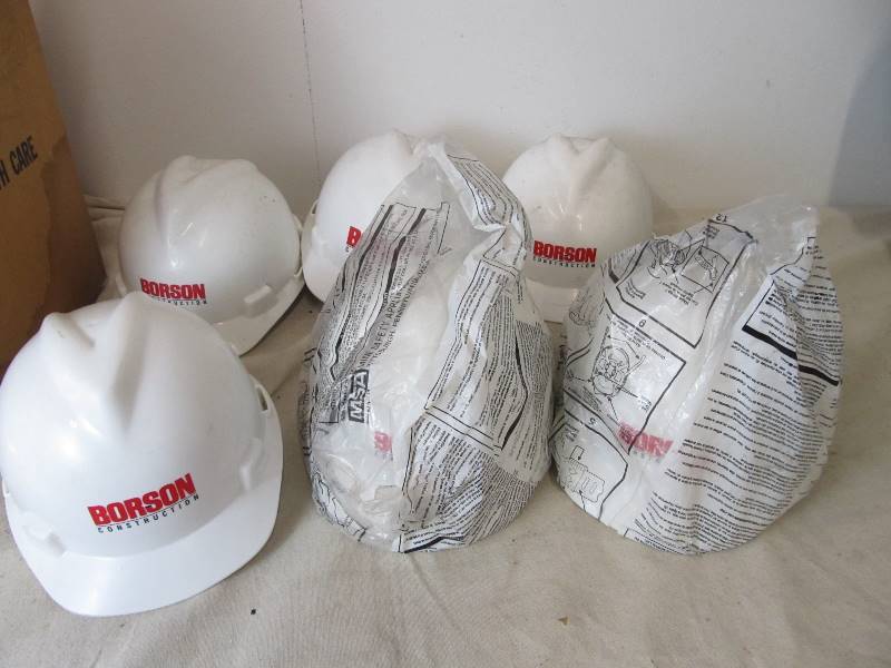 lot 65 image: Lot of 6 Construction Hard Hats