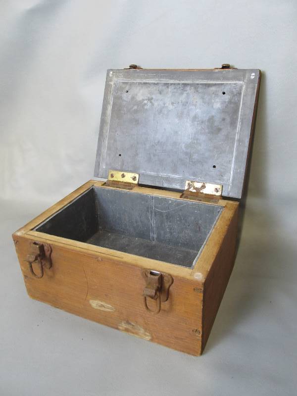 lot 86 image: Heavy Antique Steel Lined Strong Box