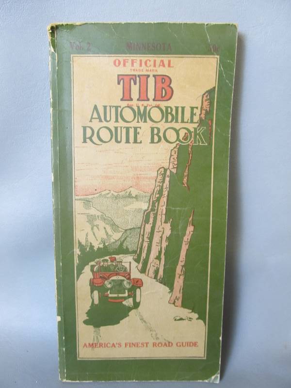 lot 102 image: Original 1923 Minneapolis TIB Automobile Route Book