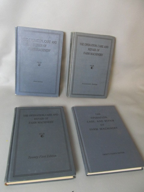 lot 109 image: 4 Original Vintage JOHN DEERE Operation, Care and Repair of Farm Machinery Books