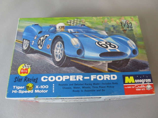 lot 114 image: Vintage Monogram Cooper-Ford Slot Racer in box - Unused