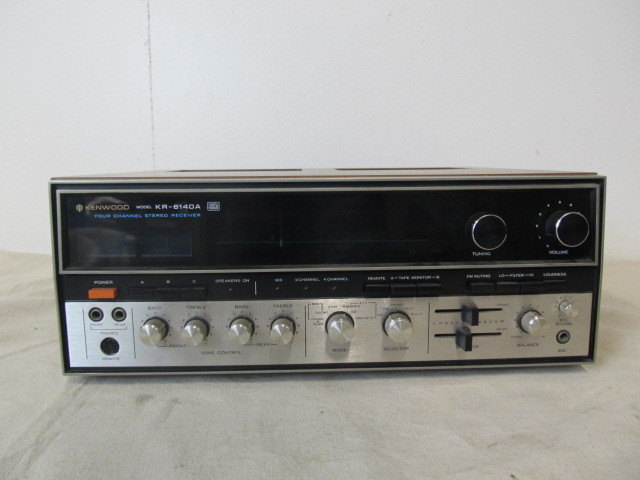 lot 122 image: Working Vintage KENWOOD 4-Channel Stereo Receiver