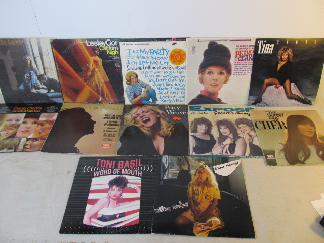 lot 134 image: Lot of Vintage Female Rock etc Vinyl Records
