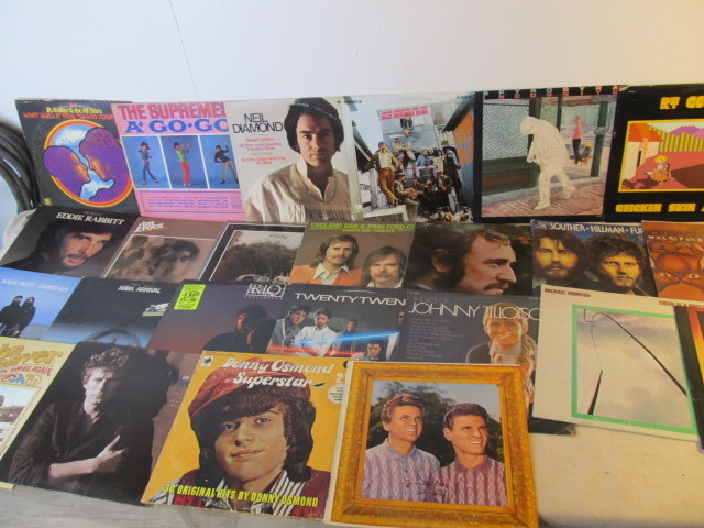 lot 138 image: Lot of 24 Vintage Vinyl RockPop Records