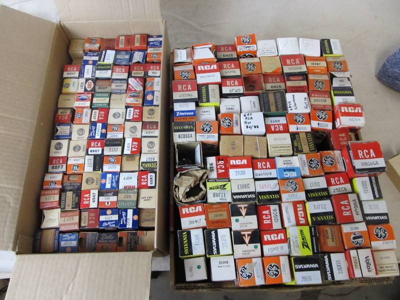 lot 191 image: Lot of Assorted Vintage Boxed Radio Tubes