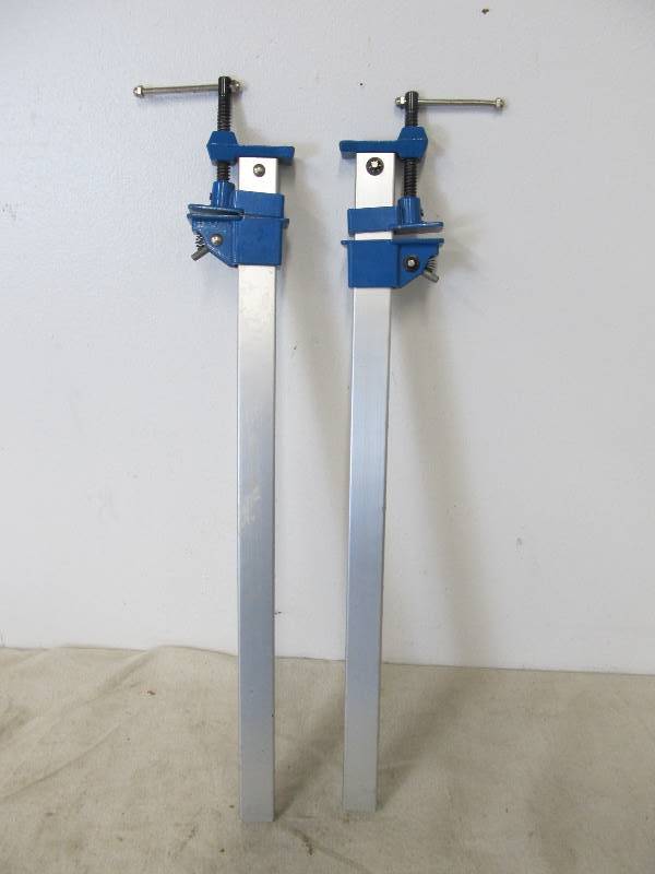 lot 196 image: Pair of Steel Woodworking Clamps
