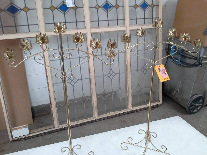 lot 76 image: Pair of Candelabras