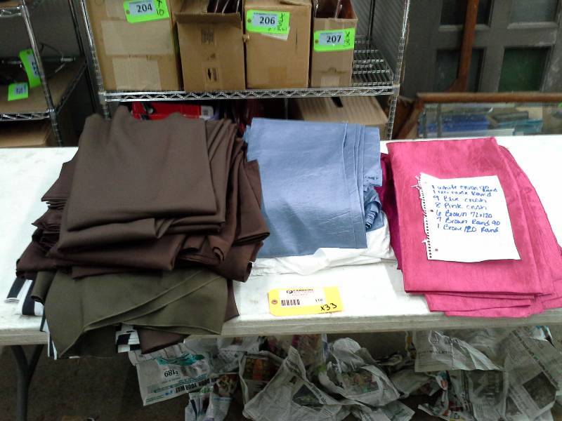 lot 110 image: 33 Misc. Table Cloths