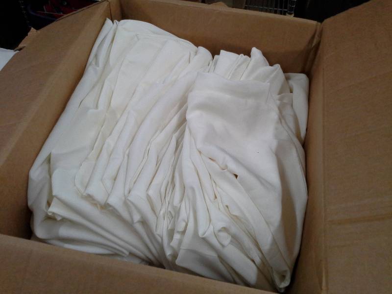 lot 122 image: 50 - Ivory Chair Covers