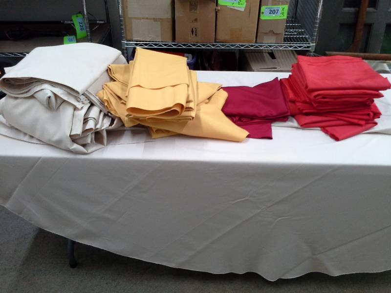 lot 130 image: 28 Misc. Table Cloths