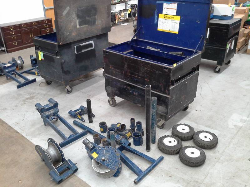lot 4 image: Current Tools Model 88 Cable Puller with Gang Box