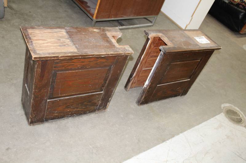 lot 64 image: Lot of (2) Wood Mantle Pieces