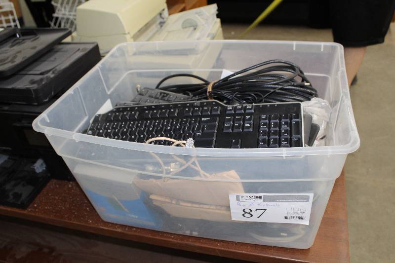 lot 87 image: Bin Lot of Computer Keyboards