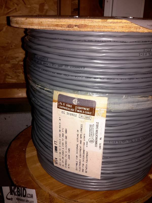 lot 107 image: spool of 1000 ft,