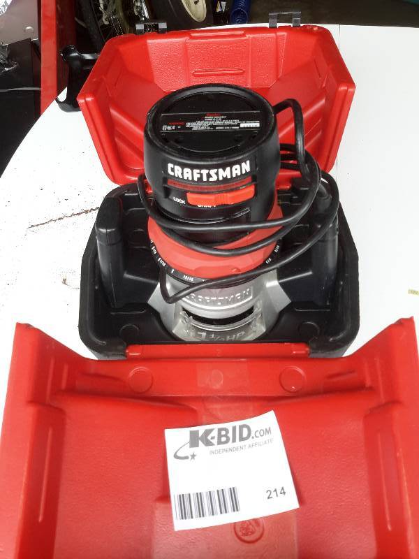 lot 214 image: CRAFTSMAN, Router  NEW