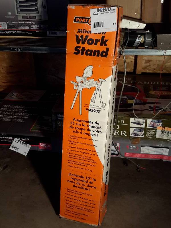 lot 53 image: Port A Mate, Miter Saw Work Stand