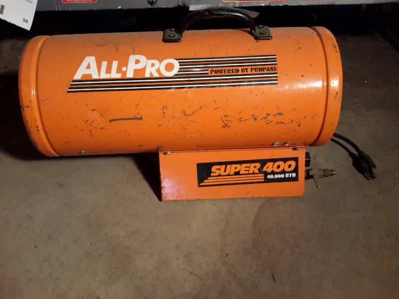 lot 52 image: All Pro, Propane, Super 400, 40,000 BTU heater