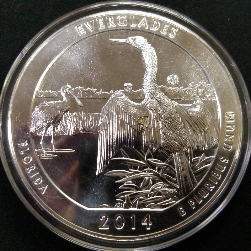 2014 Five Ounce .999 Silver Florida...