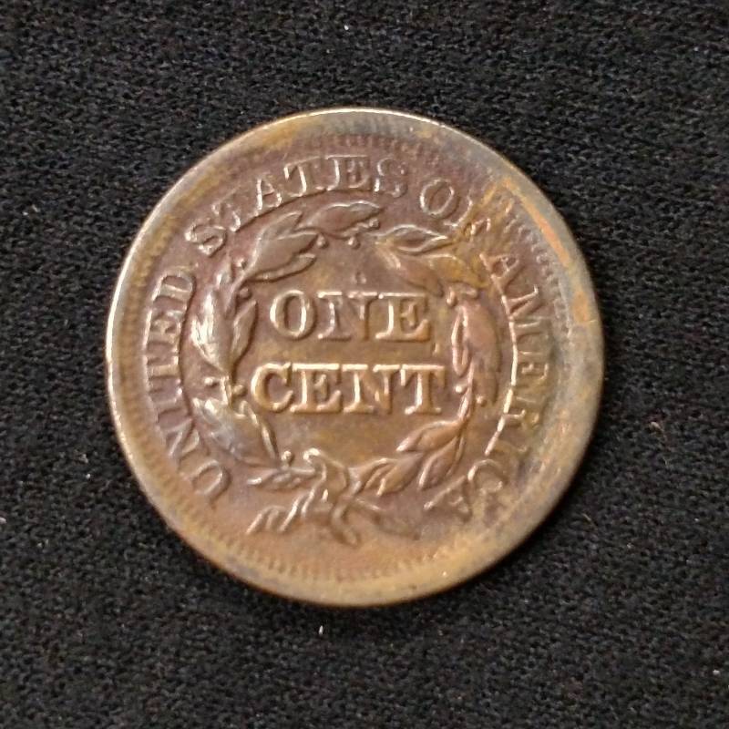 1852 Braided Hair Large Cent...