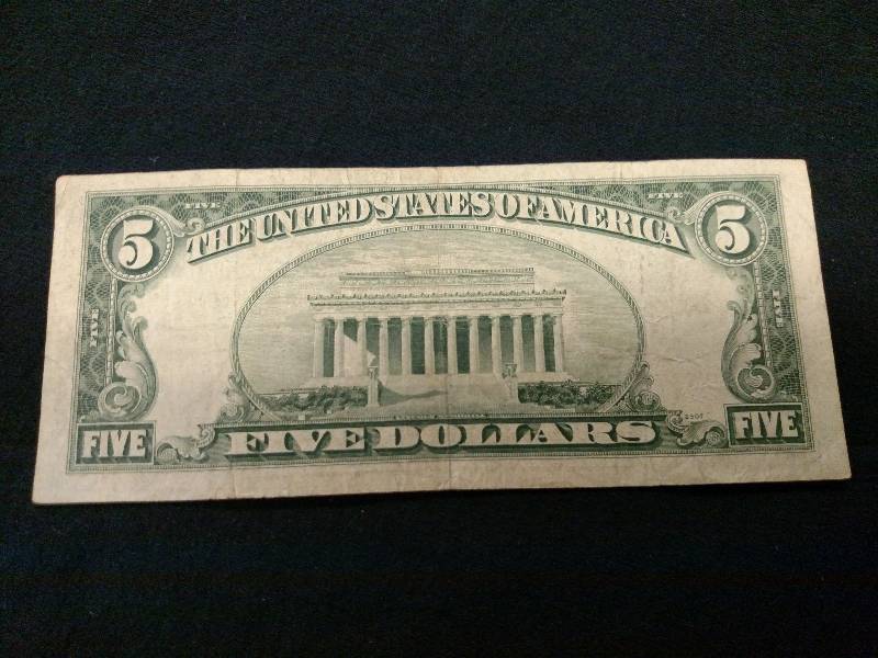 1953 C Five Dollar Red Seal Note...