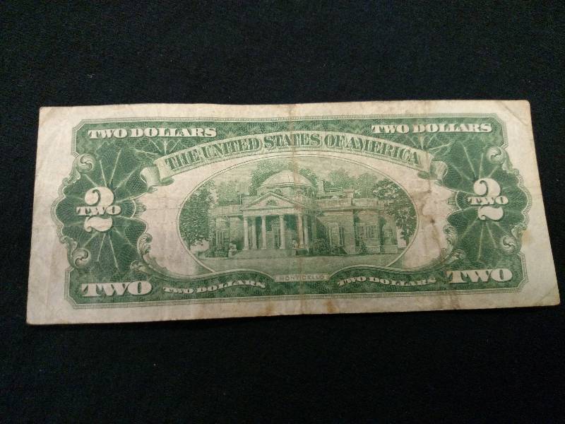 1928 Two Dollar Red Seal Note...