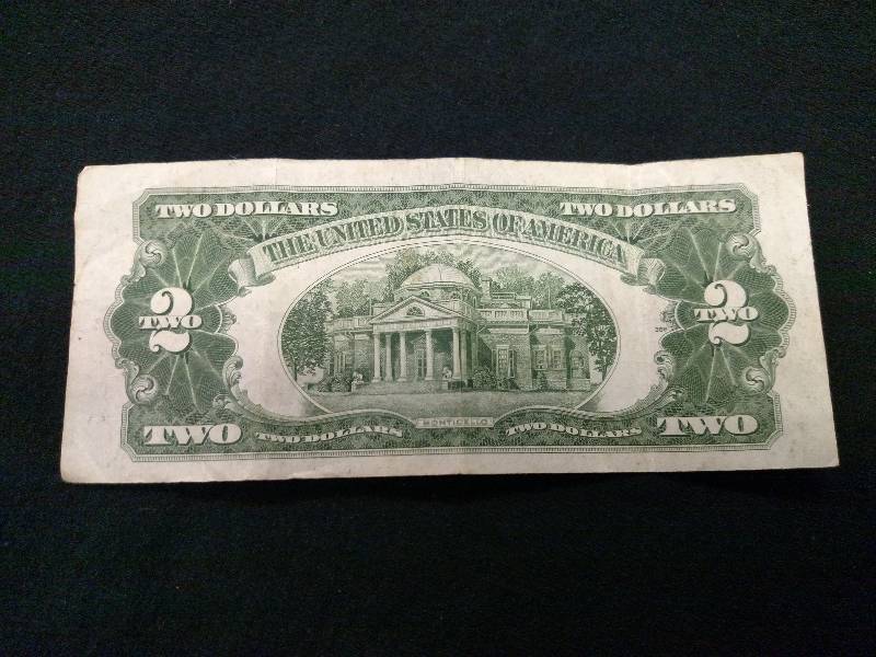 1928 G Two Dollar Red Seal Note...