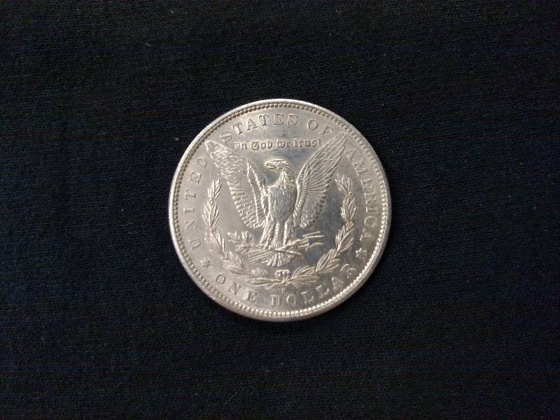 1890 S AU Morgan Silver Dollar...