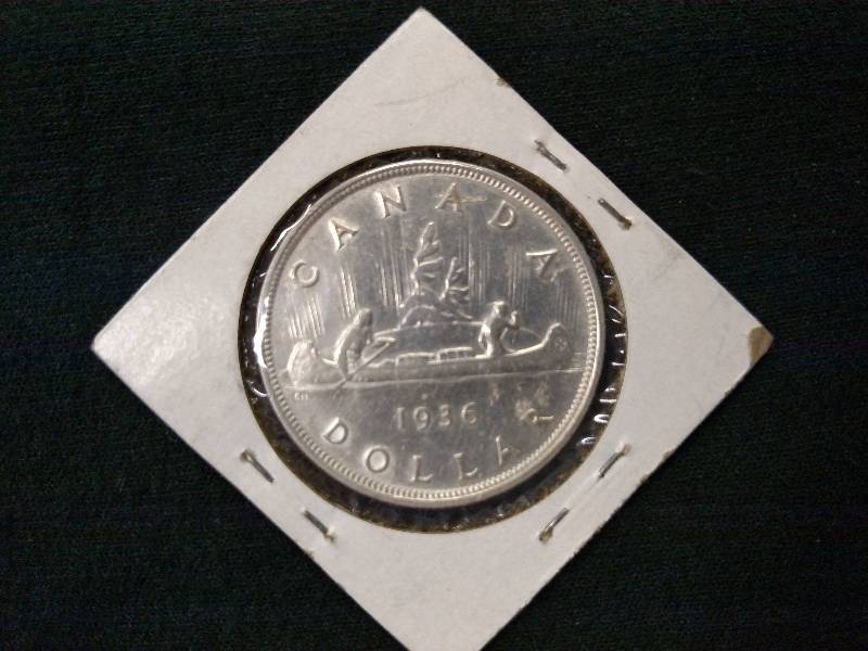 1936 Canada Silver Dollar, .80 Silv...