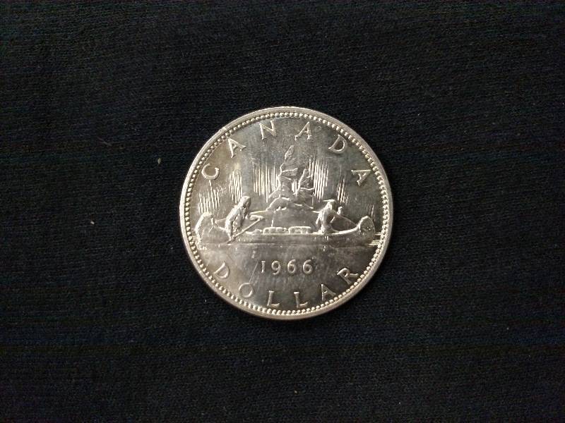 1966 Canada Silver Dollar, .80 Silv...