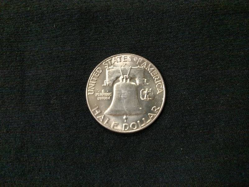 1963 D AU Franklin Silver Half Doll...