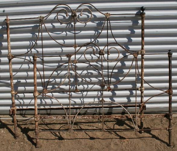 lot 31 image: Cast Iron Bed Ends