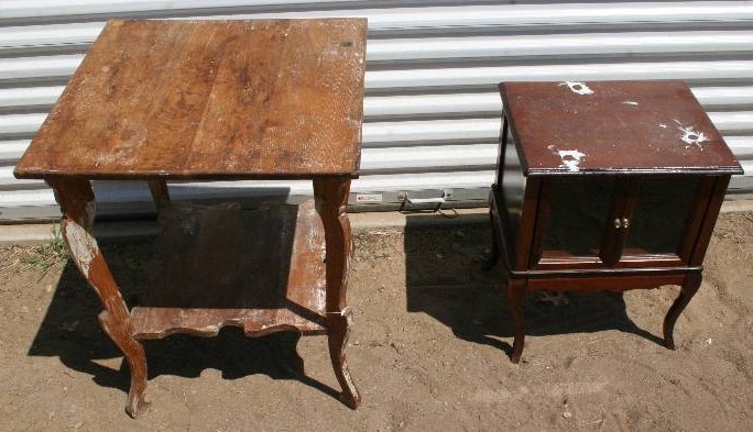 lot 35 image: Side Table and Bedside Table