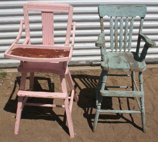 lot 39 image: Vintage High Chairs