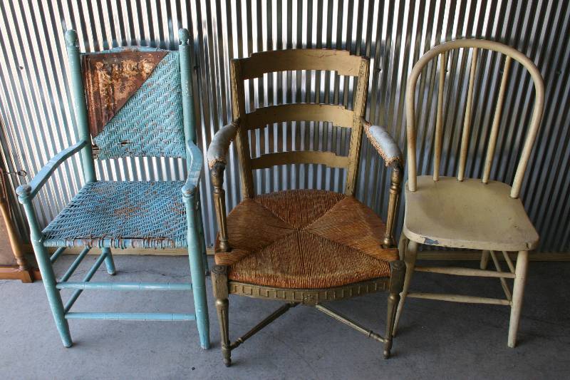 lot 42 image: Three Chairs