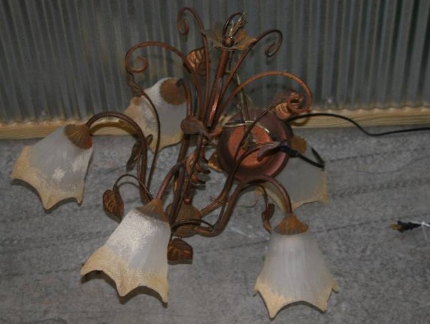 lot 57 image: Vintage Light Fixture