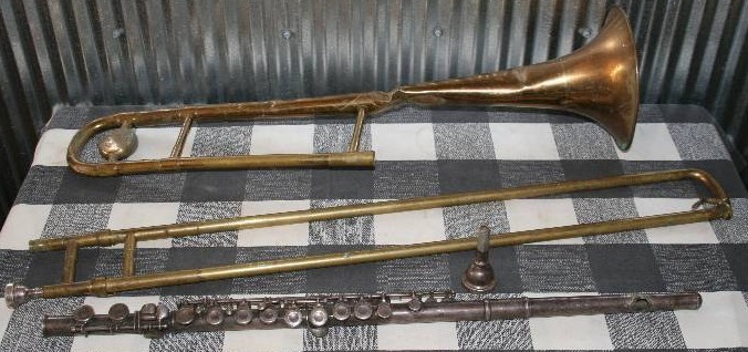 lot 119 image: Flute and a Trombone