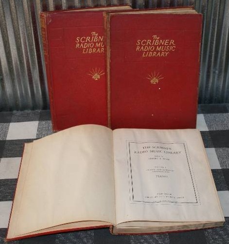 lot 128 image: Three Scribners Radio Music Library Books