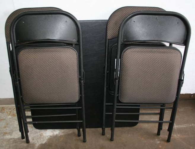 lot 26 image: Folding Table and Chairs