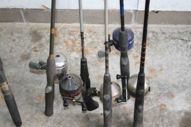 lot 28 image: Assorted Fishing Rods and Reels
