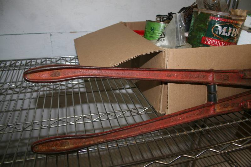 lot 153 image: Bolt Cutter and Misc Hardware