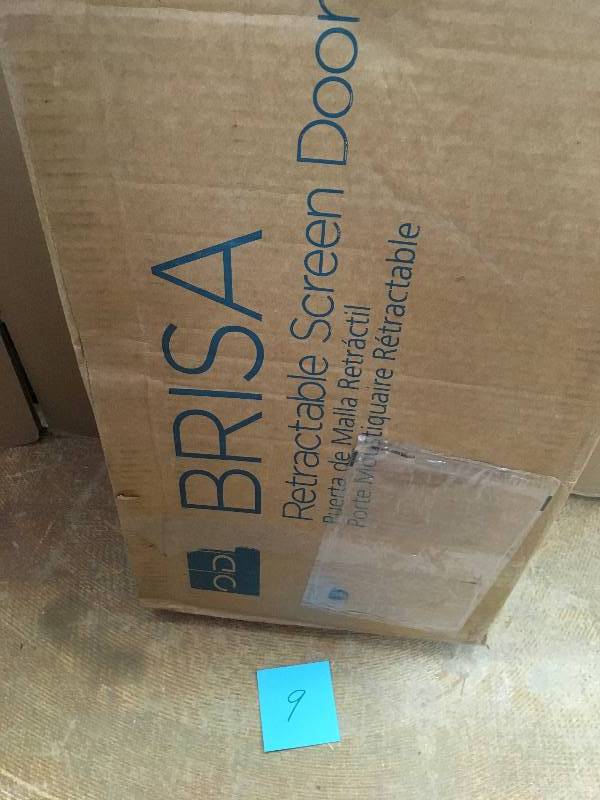 lot 9 image: 36 in. x 80 in. Brisa  Standard Retractable Screen Door not used