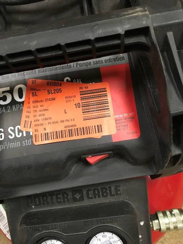 Ridgid 6 Gal. 4.25-Peak HP Stainless Steel Wet Dry Vac not used  damaged