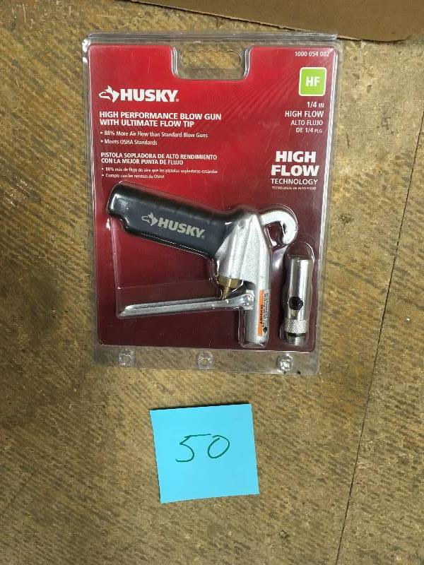 lot 50 image: Husky High Performance Blow Gun with Ultimate Flow Tip
